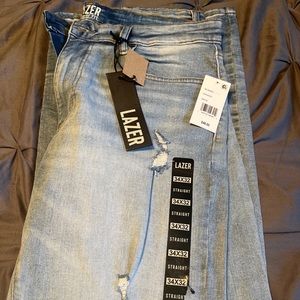 lazer straight fit jeans 34 x32 brand new with tags